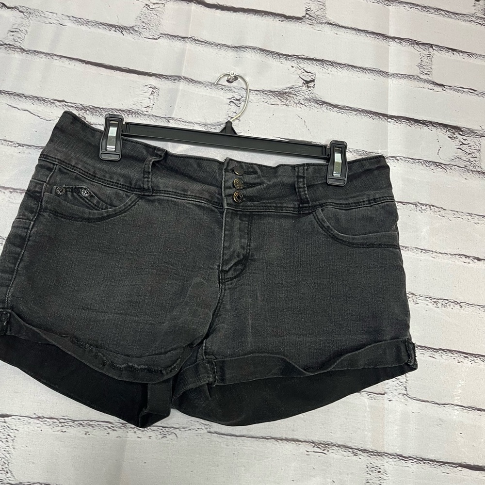 Vintage 90s Guess Jean Shorts Womens 32 High Rise Mom Core USA Button Fly Y2K - Picture 4 of 16